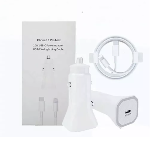 Adaptador para Carro (cargUSB-C a Lightning 20W