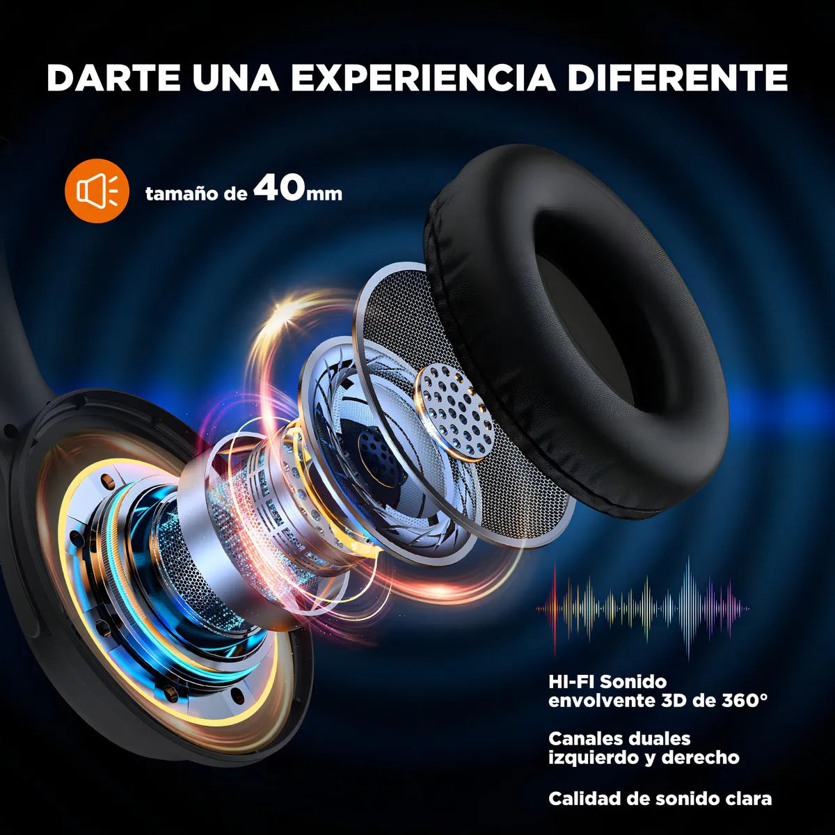 HTC NeoBass HP01 – Larga Duración + Cancelación de Ruido