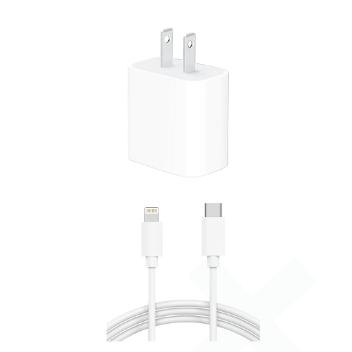 Kit Cargador iPhone Adaptador + Cable USB-C a Lightning